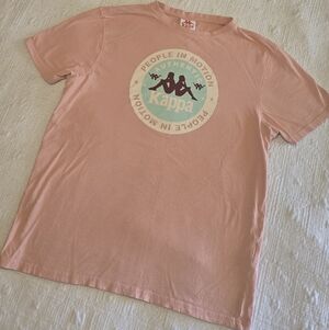 Kappa Peach Graphic Tee, Size Large